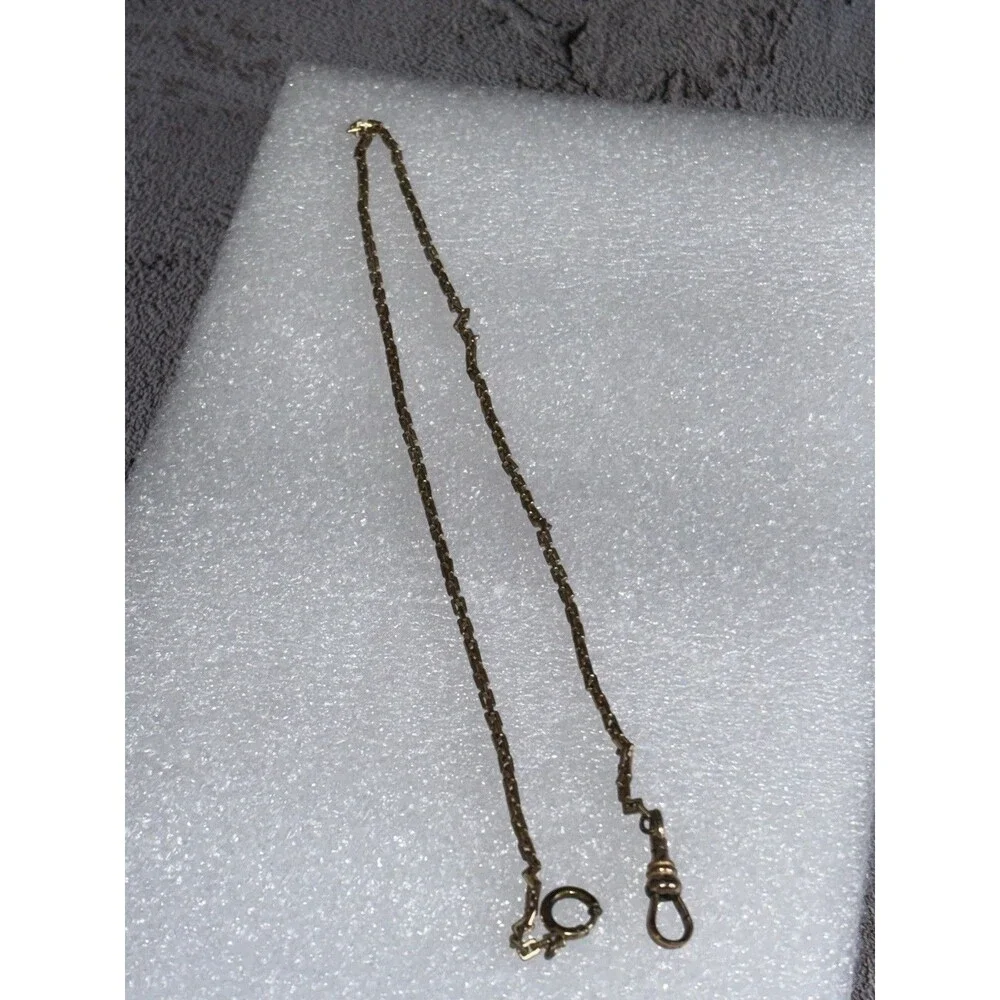 1920’s Antique Finberg Mfg Co 12K Gold Filled Pocket Watch/Fob Chain 6.65 Grams
